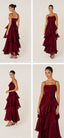 Johanna Shimmering Ruffle Maxi Dress