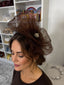 Brown Distressed and Pearl Headband