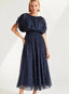 Lucinda Navy Spot Dress