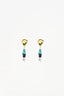 Adorne Freshwater Pearl Stone Chip Drop Earrings Asst Colours