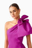 Elliatt Lioris Asymetric Mini Dress in Purple
