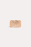 Adorne Pod Shapes Stretch Cuff Matte Gold