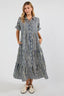 Ibisa Dixie Midi Dress Navy