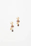 Adorne Mixed Material Cluster Drop Hoops