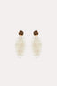 Adorne Shell Disc Statement Earring