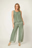 Khaki Sequin Panel Cami