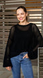 Black Open Knit