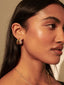 Trio Pearl Layered 18K Gold Earrings