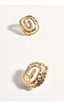 Adorne Spiral Textured Stud Earrings