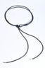 Tie Front Metal Ends Belt Asst Colours