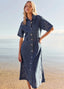 Sloane Embroidered Denim Dress