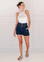Flip Pocket Denim Shorts Asst Colours