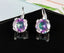Crystal Hoop Earrings Multi Colour