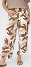 Tropical Print Harem Pants
