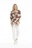 One Summer Chocolate Flowers Top