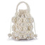 Olga Berg Sammy Beaded Cage Bag Pearl