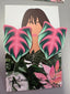 Serafinas Soirée Favourite Things Pink,Green and White Leaf Medium Stud