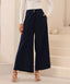 Navy Silk/Linen Pants
