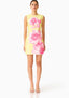 Elliatt Sybella Shift Mini Dress Pink Yellow Floral