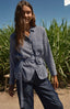 Rubyyaya Countryside Rose Top Navy