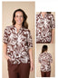 Chocolate Floral Top