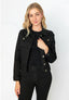 Black Denim Stretch Jacket