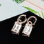 Clear Stone Hoops Asst Colours