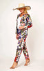 Navy Floral Suit