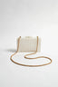 Sadie Picnic Weave Clear Structured Clutch