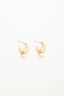 Pearl Drop Curved Front Earrings Asst Colours