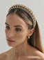 Audie Diamanté Embellished Headband Gold