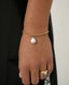 Organic Pearl Pendant Bracelet