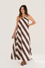 Choc Stripe Maxi Dress