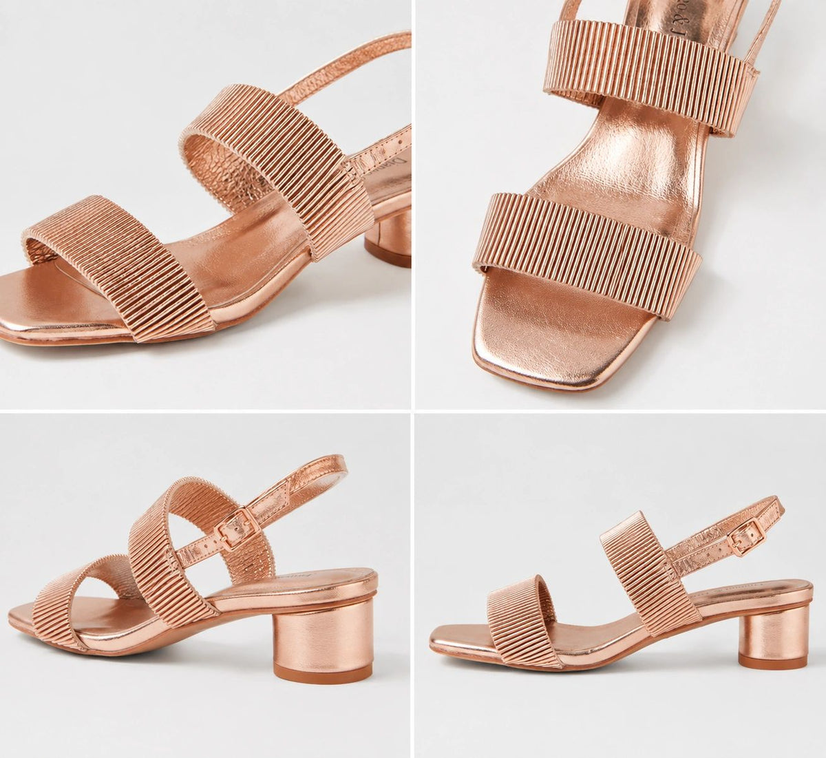 Django and Juliette Hatsee Rose Gold Heel Main image