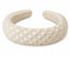White Pearl Cross Pattern Headband