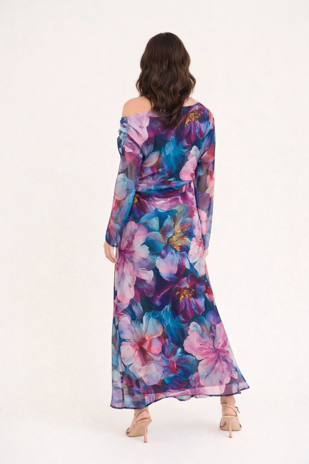 Peony Petal Maxi Dress