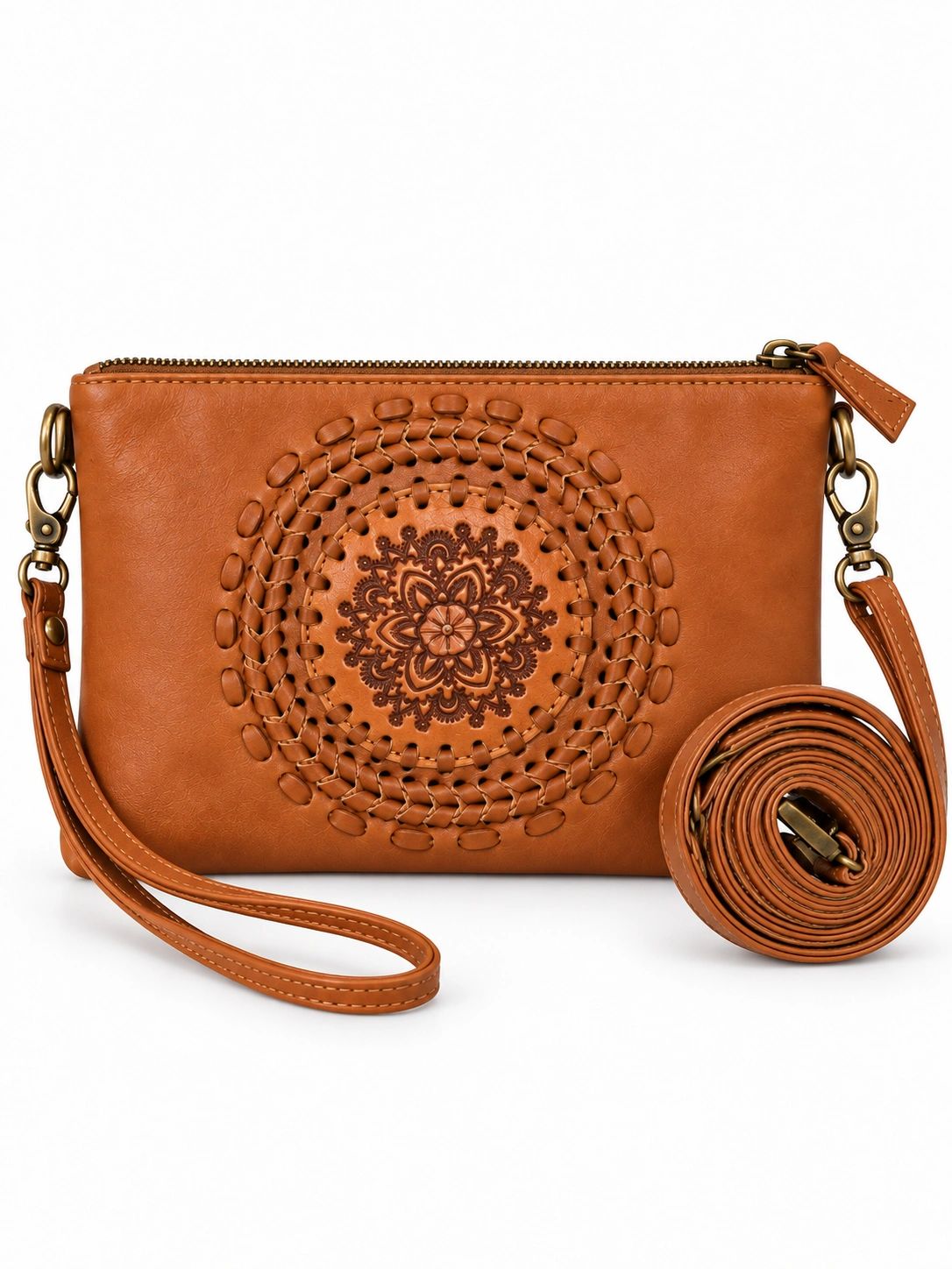 3 in 1 Leather Moonbag Tan Main image