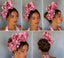 Pink Silk Abigail Twist and Pearl Headband