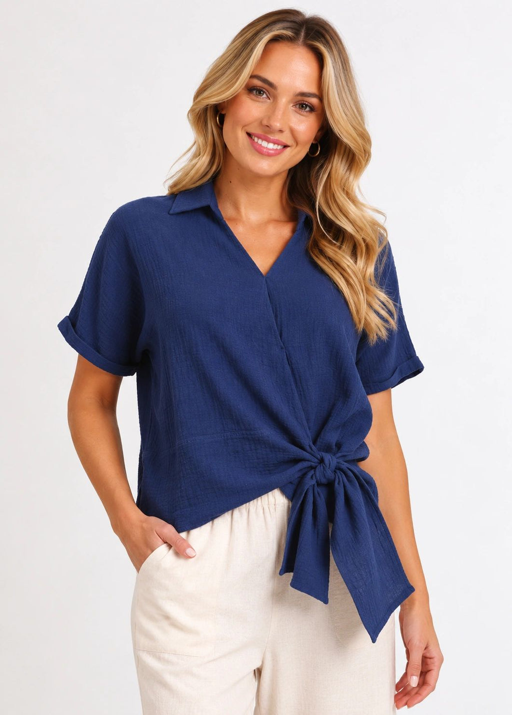 Luna Sky Core Wrap Top