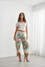Rainbow Palm Tapered Hem Pants