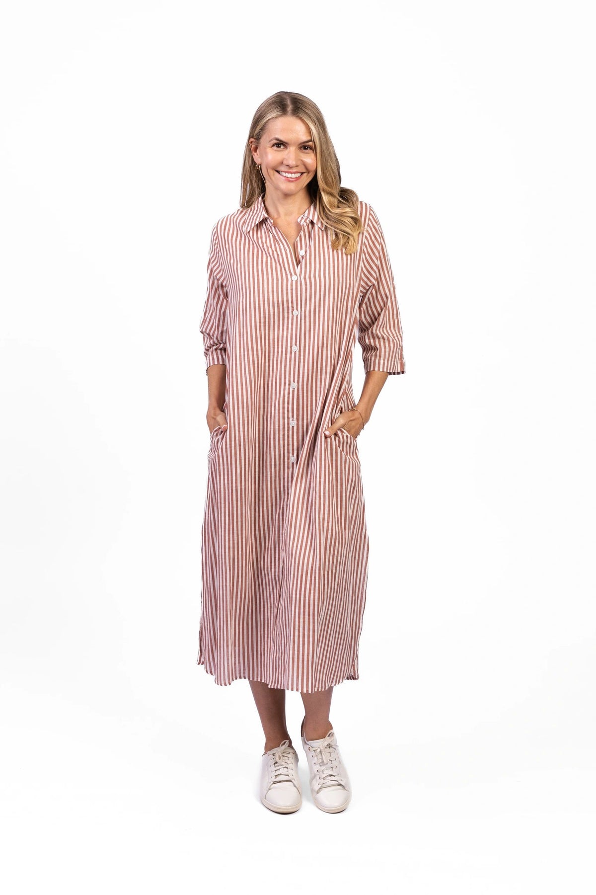 Sofia Shirt Dress Asst Colours