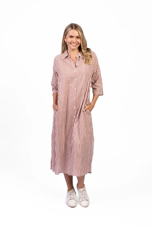 Sofia Shirt Dress Asst Colours