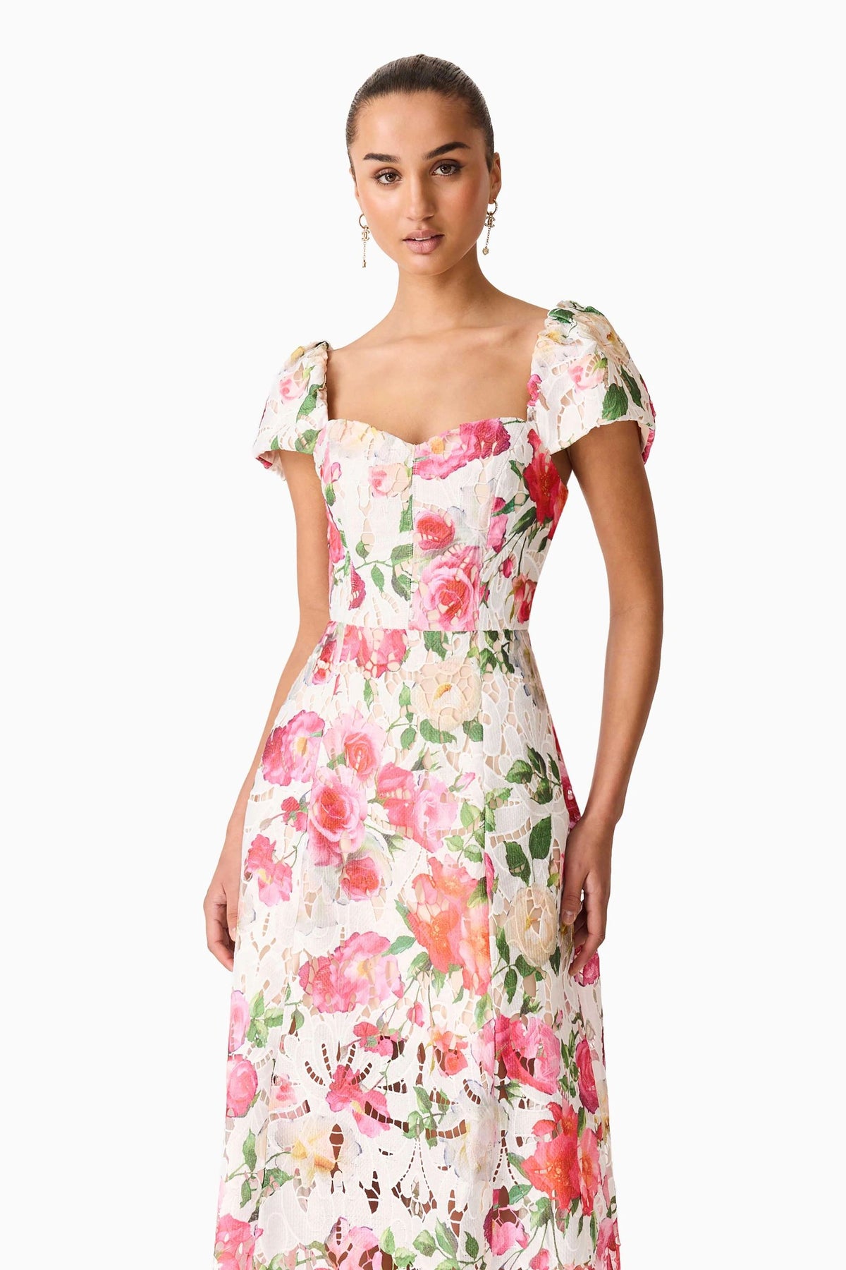 Roselle A-Line Floral Maxi Dress