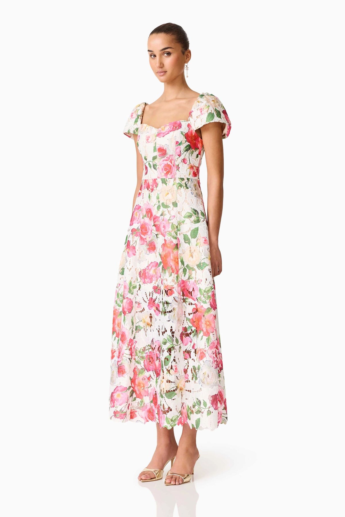 Roselle A-Line Floral Maxi Dress