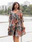 Botanical Lined Light Weight Dress