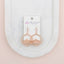 Rose Gold Matt Lacey Earrings