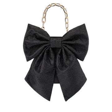 Olga Berg Drew Crystal Bow Bag
