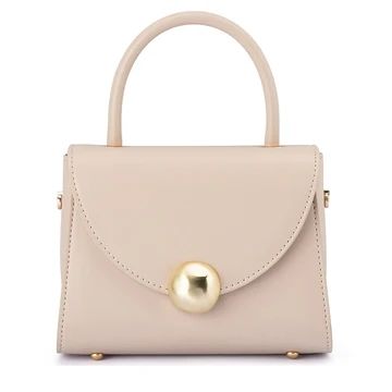 Olga Berg Hux Top Handle Bag Natural
