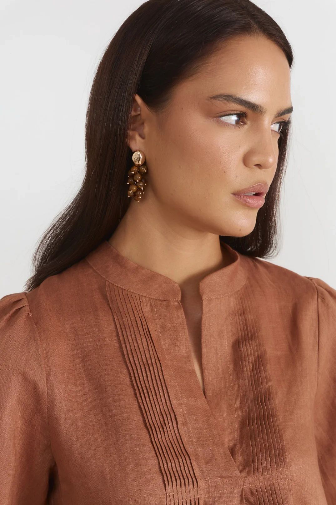 Adorne Stone Cluster Earrings Asst Colours