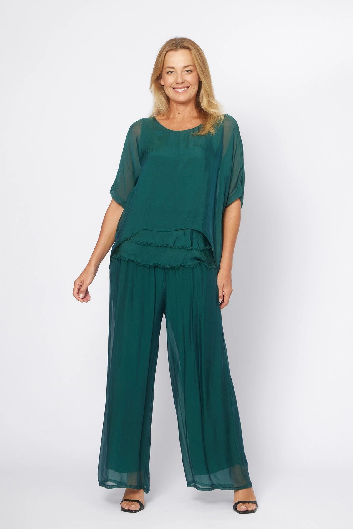 Silk Blend Layered Set Asst Colours